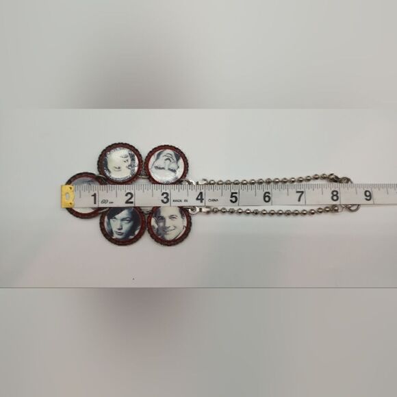 Original Unique Handmade Hollywood Movie Stars Bottle Cap Cork Silver Necklace - Picture 6 of 9